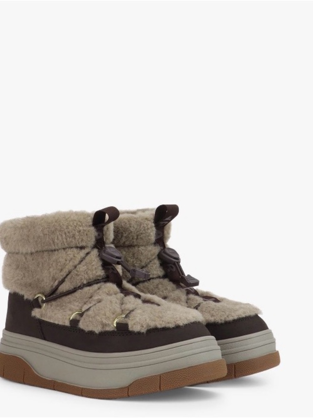 Pajar Janie Pull on waterproof insulated platform Boot Tan womens sz 11